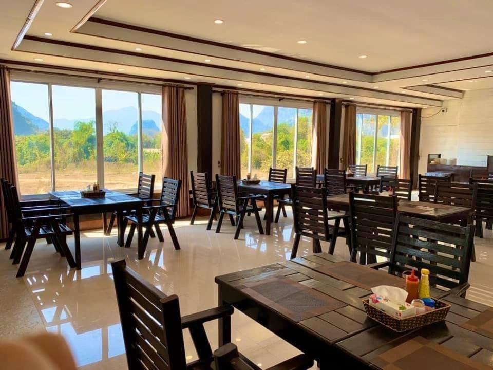 Vang Vieng Savanh Sunset View Resort Ngoại thất bức ảnh